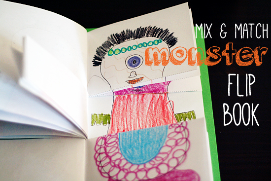 Mix and Match Monster Flip Book